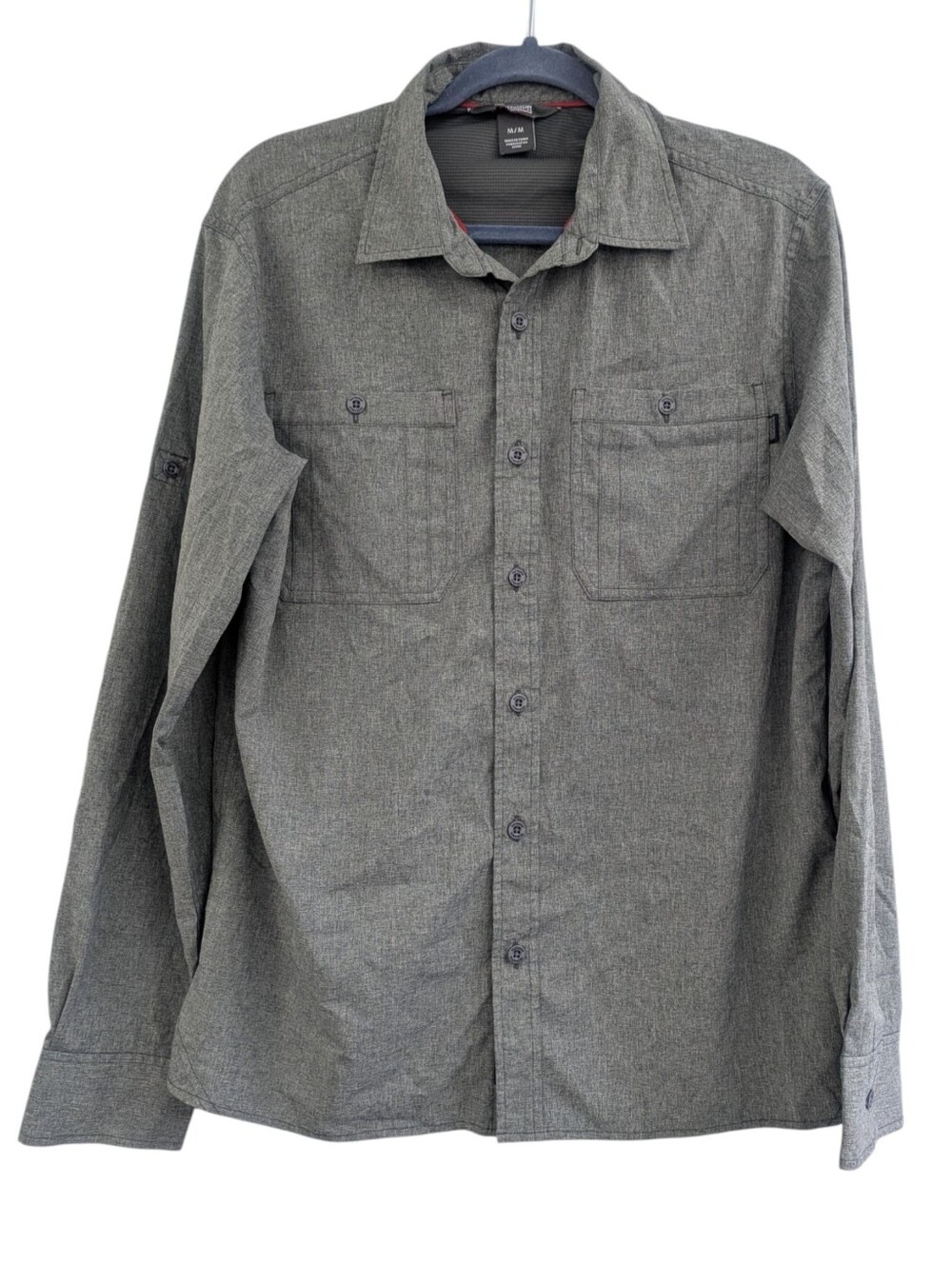 Outdoor Research Gray Wayward Long Sleeve Button Shirt